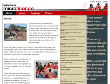 Tablet Screenshot of microfinancelessons.com