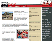 Tablet Screenshot of lessons.microfinancelessons.com